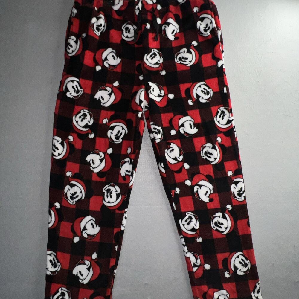 Disney Men's Mickey Mouse‎ Cute Happy Face Red Lounge/PJ Pants. Size XL